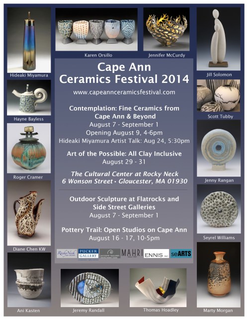 cape ann ceramics festival poster copy
