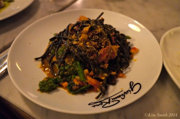 Giovanni Rana squid ink pasta broccoli rabe lobster ©Kim Smith 2014
