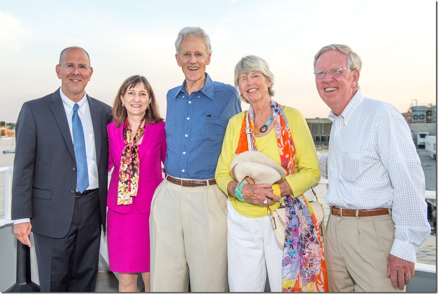 Group shot at boat cruise