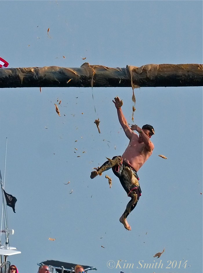 Mark Allen Sunday Greasy Pole Winner ©Kim Smith 2014. -3