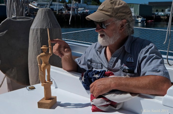 Captain Tom Ellis Schooner Lannon whirlygig ©Kim Smith 2014