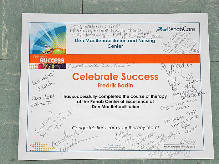 I  thank Addison  Gilbert Hospital, Beverly Hospital, Den-Mar Nursing and Rehab in Rockport, and Seacoast Nursing and Rehab in Gloucester.