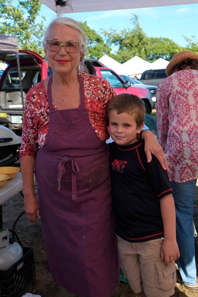 Rosalie Harrington grandson Ethan Gloucester Seafood Throwdown ©Kim Smith 2014