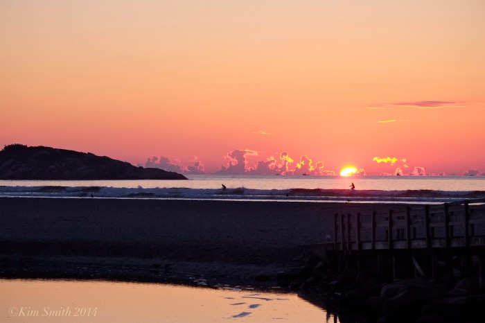Good Harbor Beach September sunrise SUP ©kim Smith 2014.