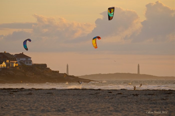 Kitesurfing Kiteboarding Good Harbor Beach Gloucester -5©Kim Smith 2014