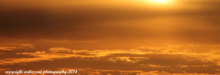 October 7, 2014 sky at sunset