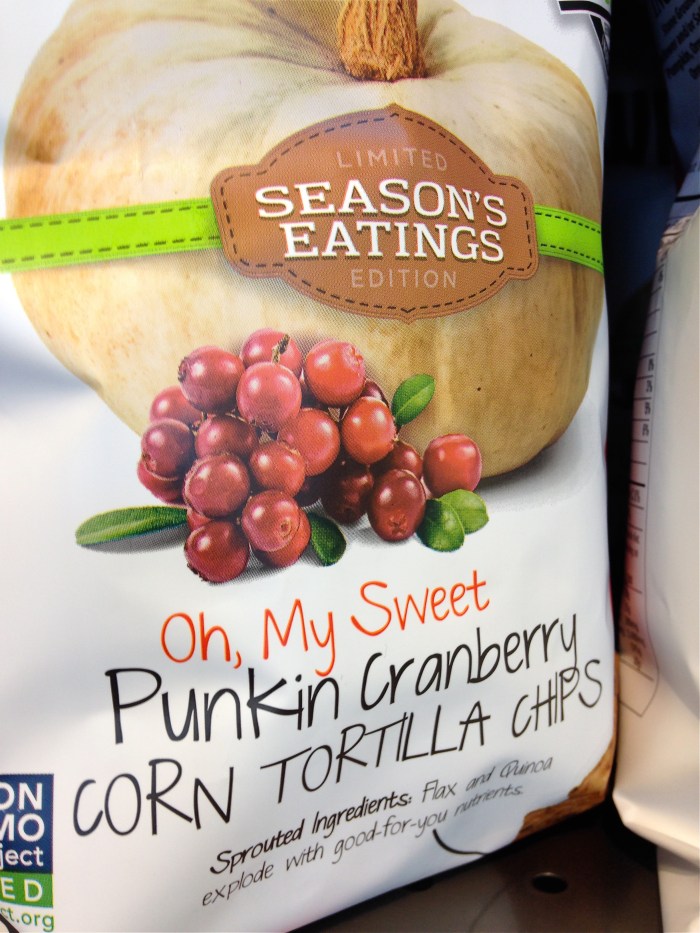 Punkin Cranberry tortilla chips ©Kim Smith 2014