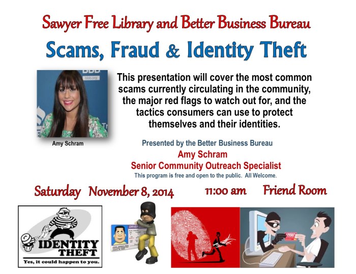 2014 11-8-14 SCAMS, FRAUD AND IDENTITY THEFT