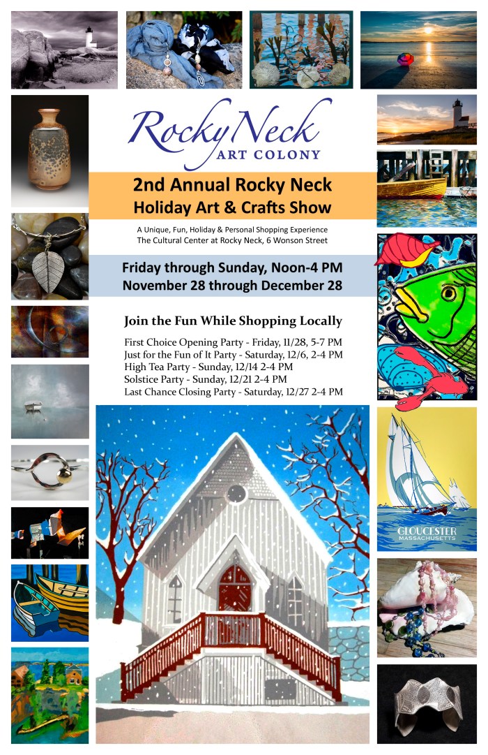 2014 holiday show poster Rocky Neck