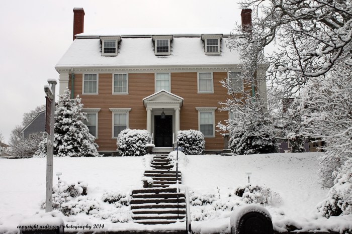 November 28, 2014 Mary Sargent House in the snow