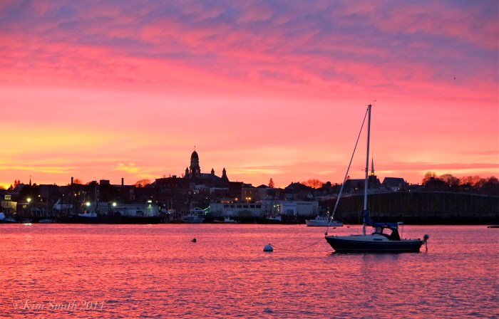 Smiths Cove November sunset Gloucester MA ©Kim Smith 2014-2