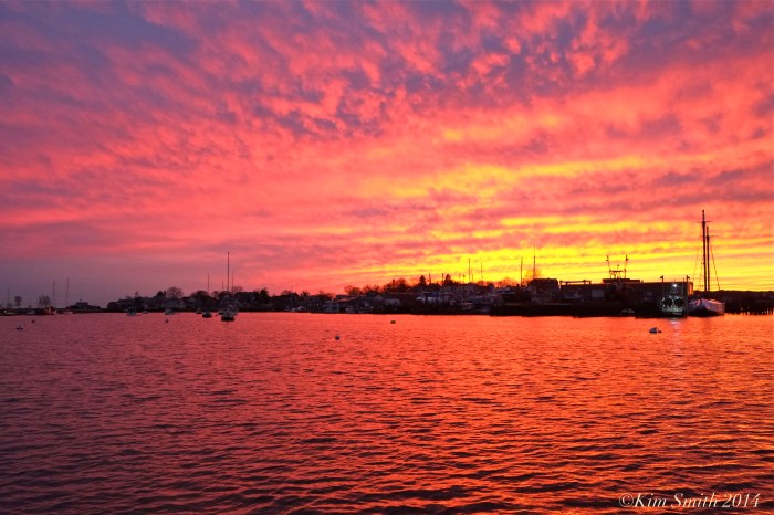 Smiths Cove November sunset Gloucester MA ©Kim Smith 2014