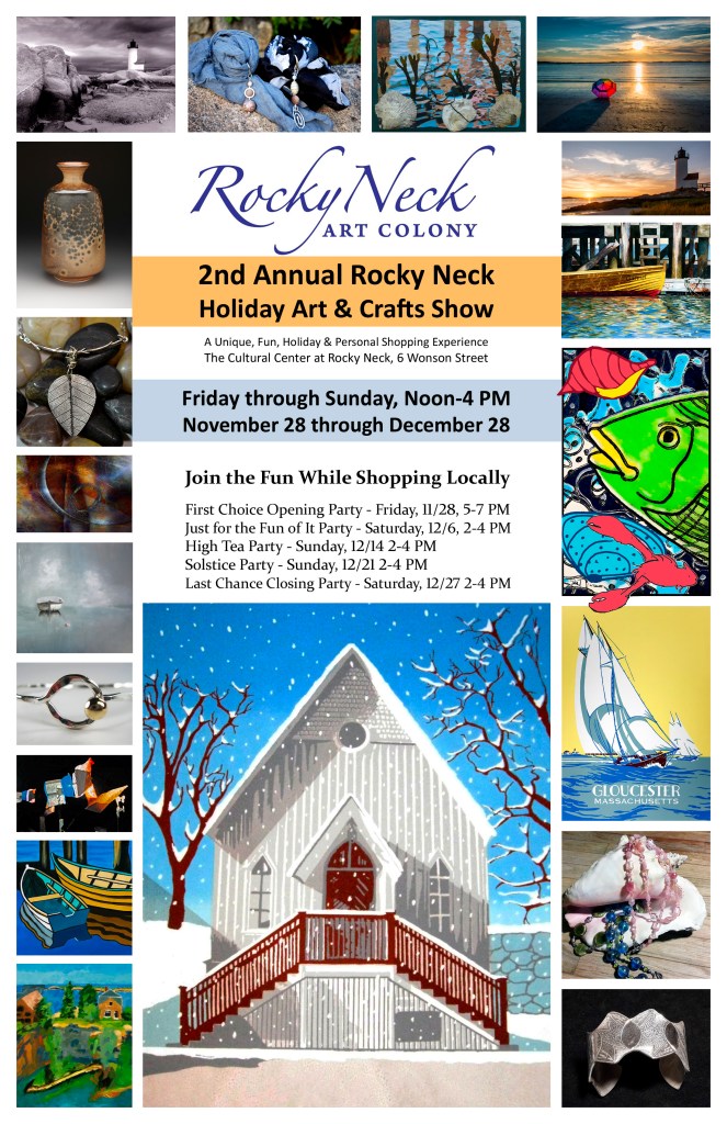 2014 holiday show poster Rocky Neck