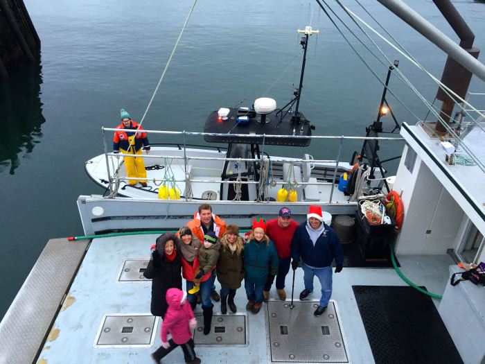 Santas helpers. Now here is where it gets weird. Harbormaster Scott Story is alone on the Harbormaster boat. Where did Harbormaster Rosemary Lesch go?