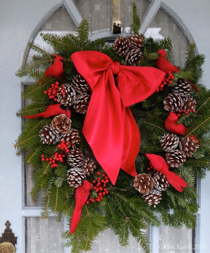 Cardinal Christmas wreath ©Kim Smith