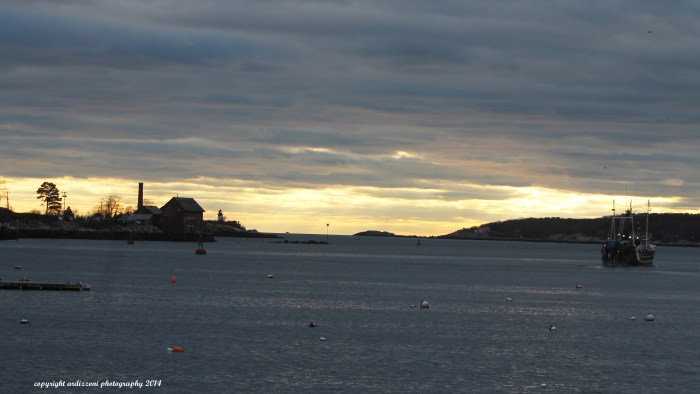 December 19, 2014 Sun going down over the state pier