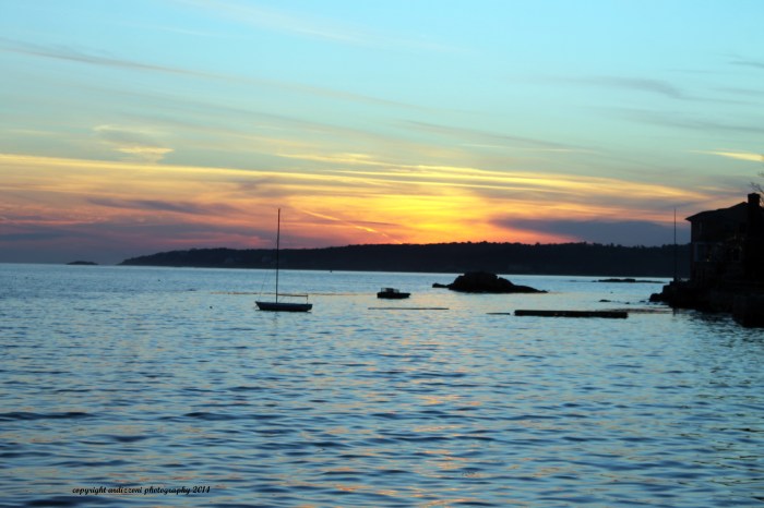 December 27, 2014 sunset over Rocky Neck
