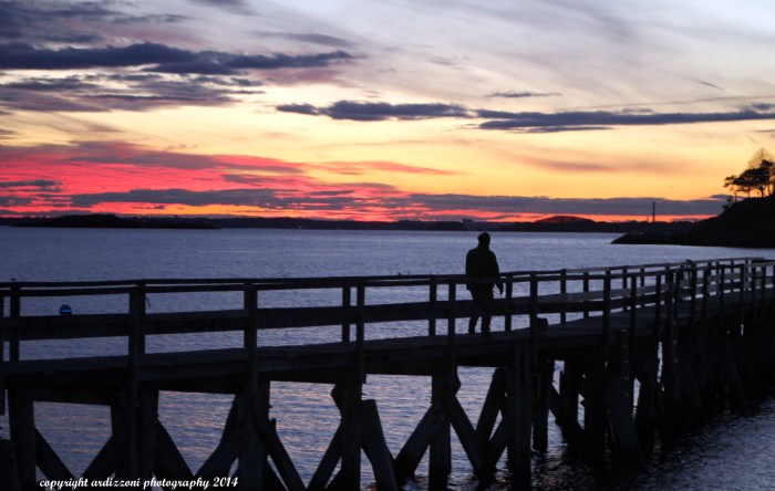 December 29, 2014 strolling at sunset on Magnolia Pier