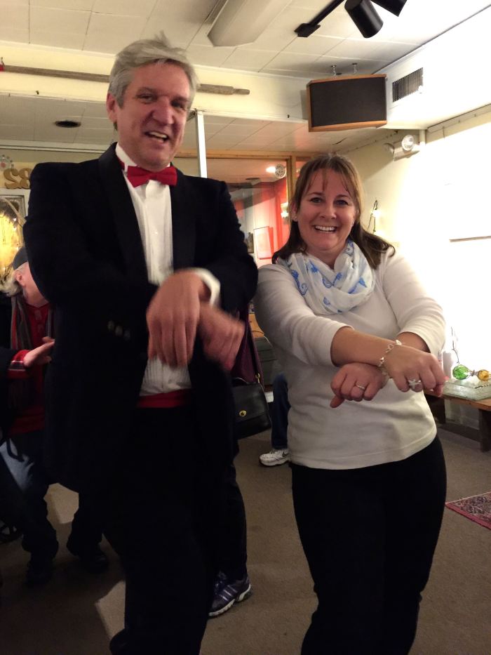 Reenacting the New Year's Day Plunge 2013 Gangnam Style. Maybe next week we should do chicken dance?