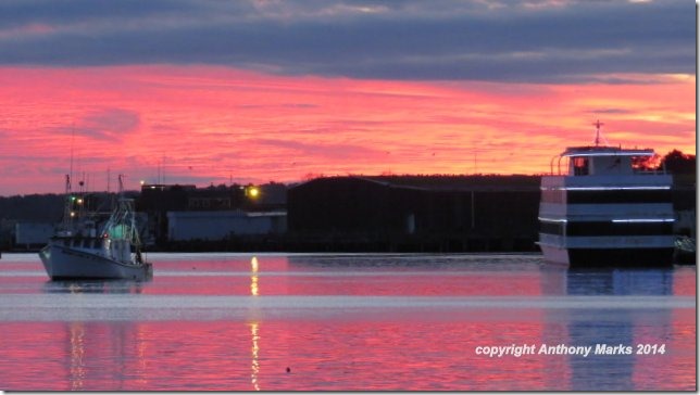 Sunset North Channel Glosta Harbor