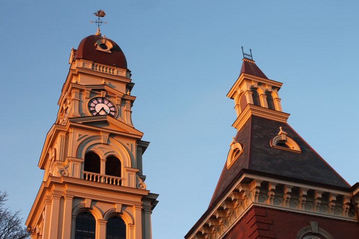 January 23, 2013 City Hall at as the sun is going down