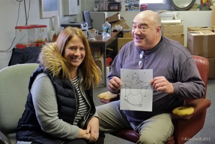 Nichole and Toby, Madeline drawing Podcast 107 ©Kim Smith 2014