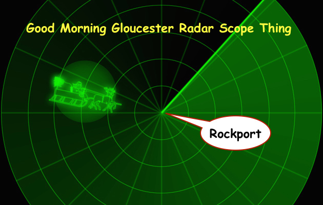 Noon Radar has spotted Santa Claus swooping in from the North Pole today. Santa then will transfer to the lobster Boat Freemantle Doctor for the ride into Rockport Harbor