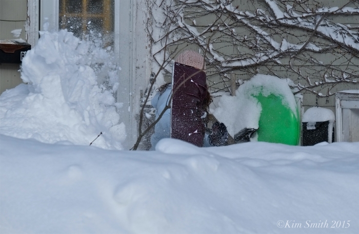 Colleen Digging Out Blizzard 2015 ©Kim Smith 2015