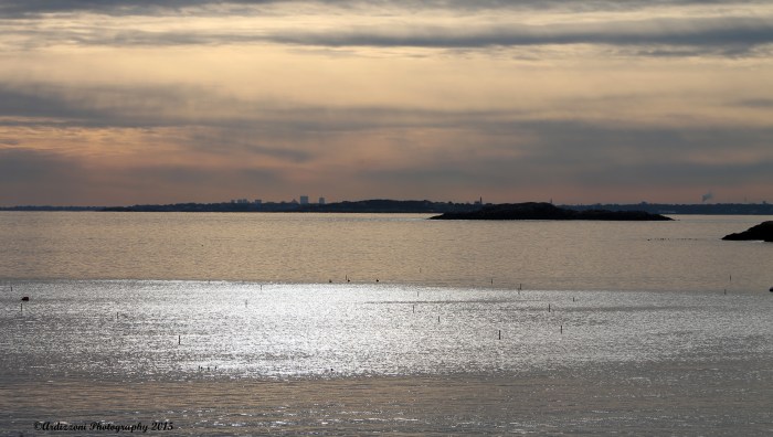 January 21, 2015 silver water at sunset