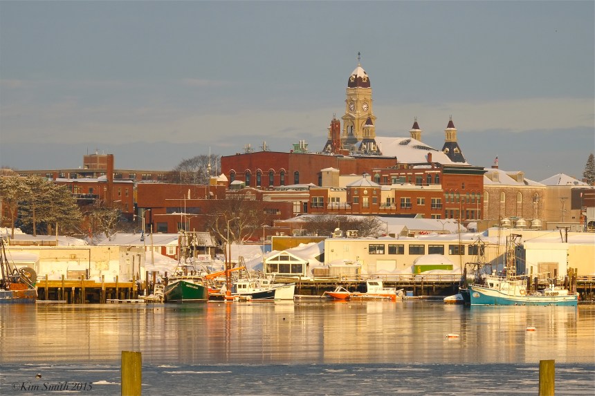 Gloucester City Hall winter snow @Kim Smith 2015