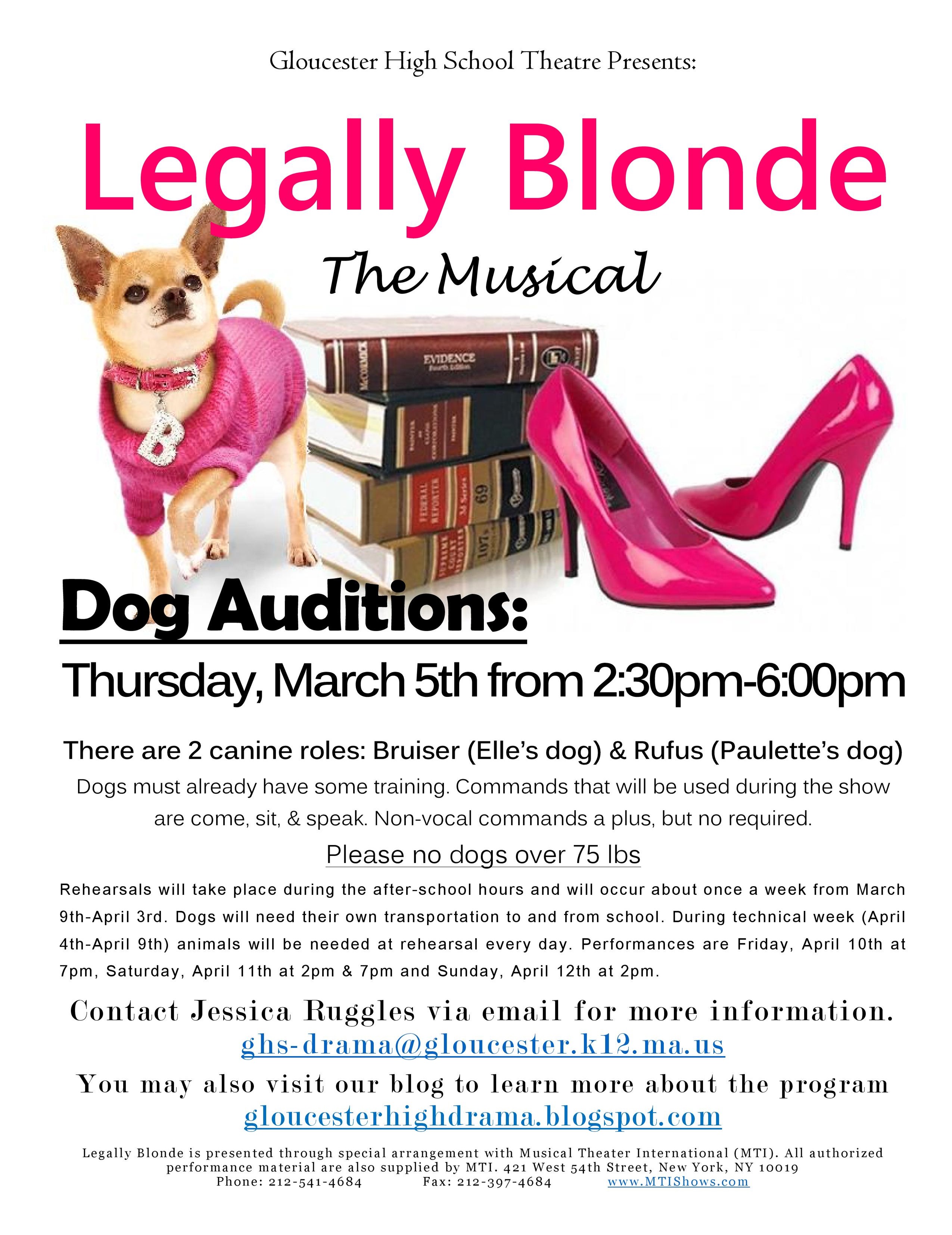 Legally Blonde Dog Auditions Poster-page-001