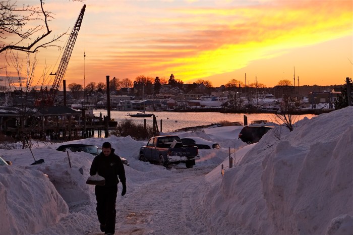 Snow Gloucester MA Pirate's Lane ©Kim Smith 2015©Kim Smith 2015