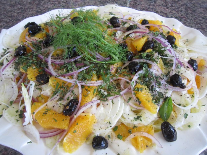orange and finochio( fennel) salad 106