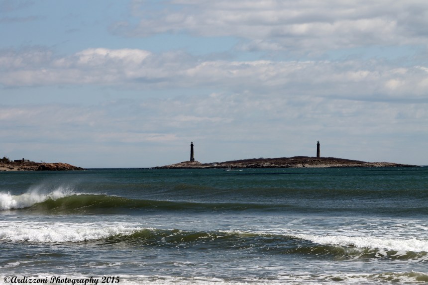 April 11, 2015 Long Beach with Twin Lighthouses