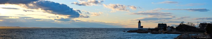 Ipswich Bay Annisquam Lighthouse Panorama ©Kim Smith 2015