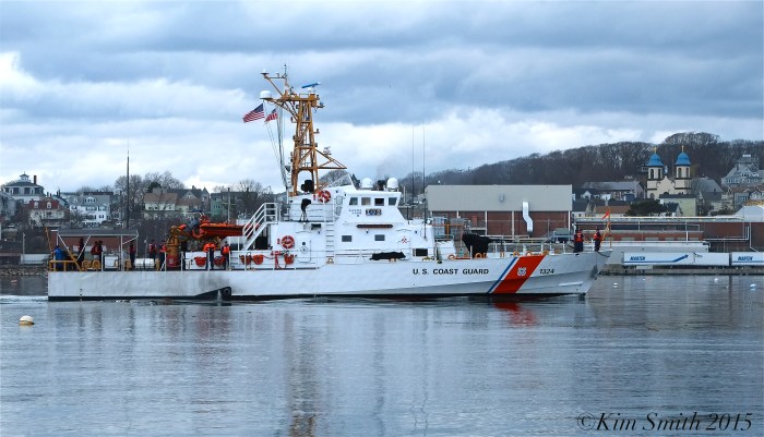 Key Largo Coast Guard Cutter Arrives Gloucester April 21, 2015 ©Kim Smith 2015 -5
