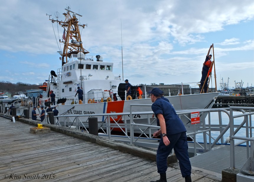 Key Largo Coast Guard Cutter Arrives Gloucester April 21, 2015 ©Kim Smith 2015 -7