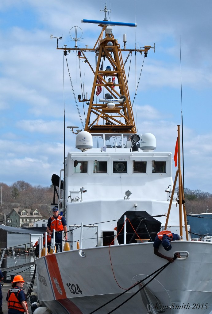Key Largo Coast Guard Cutter Arrives Gloucester April 21, 2015 ©Kim Smith 2015 -7jpg copy