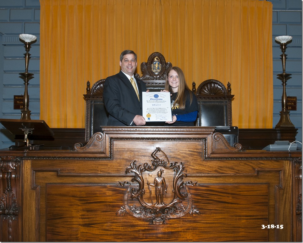 Seantor Tarr and GHS Senior Kelly Hurd