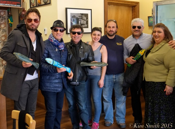 Sicilian Envoy Honors Mayor Romeo Thekan Caffe Sicilia ©Kim Smith 2015.