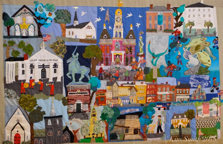 Gloucester Downtown Quilt Project Detail ©Kim Smith 2015