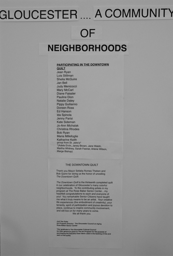 Gloucester Downtown Quilt Project  participants ©Kim Smith 2015