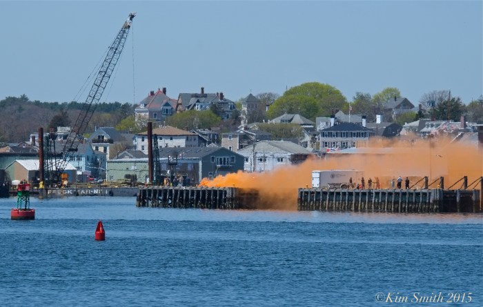 Gloucester Harbor fire ©Kim Smith 2015