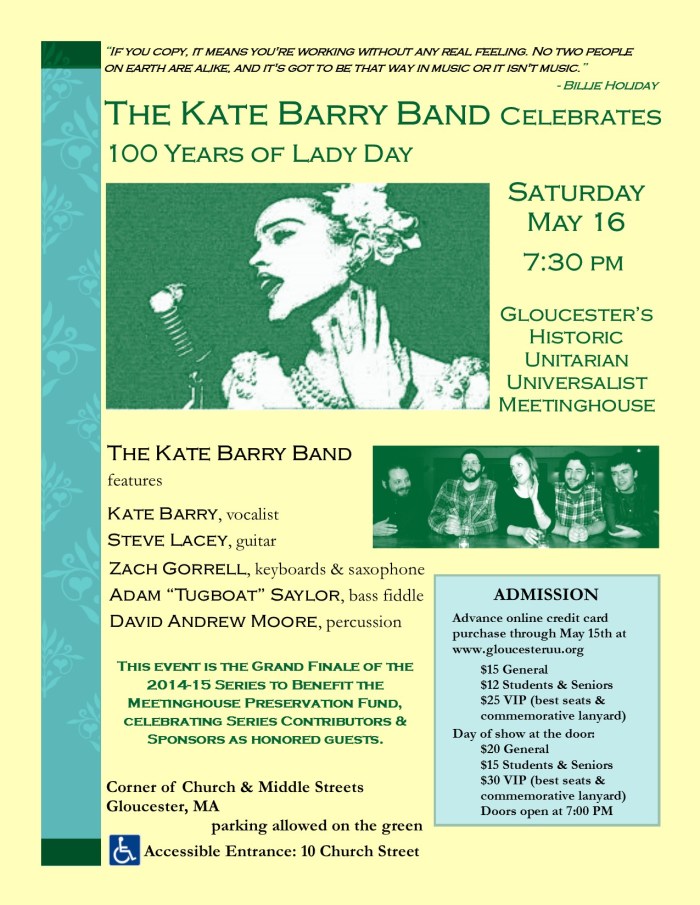 Kate Barry Band at the Meetinghouse, Rev. 05-01-15