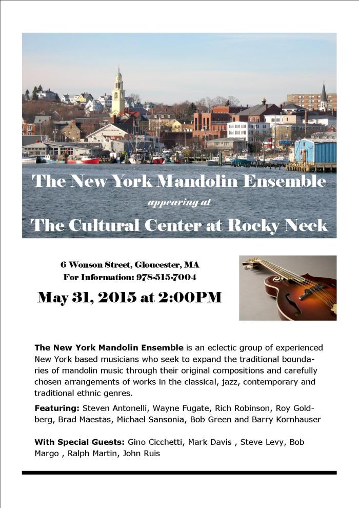 The Cultural Center at Rock Neck NYME 5 31 15