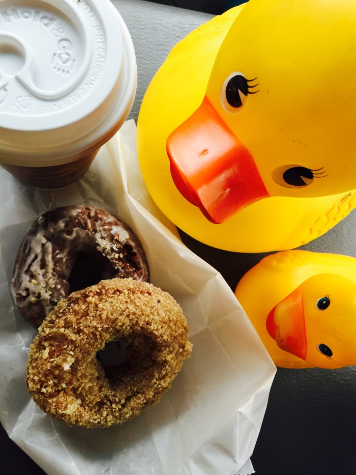 Joey is getting an award today so RD starts off at Brothers with a sugar high.