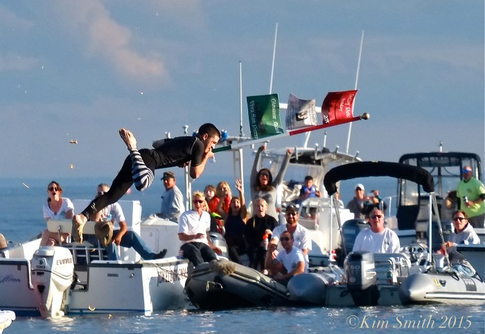 Jake Wagner Greasy Pole Gloucester ©Kim Smith 2015
