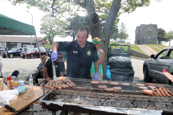 June 11, 2015 working hard at the grill