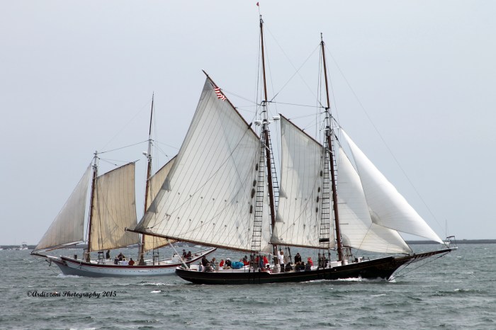 June 8, 2015 THe Lannon and The Ardelle in Gloucester Harbor