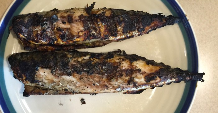 Heat up the grill on high then turn to medium low. 6 minutes a side or until charred just a bit.  Hard to screw up.